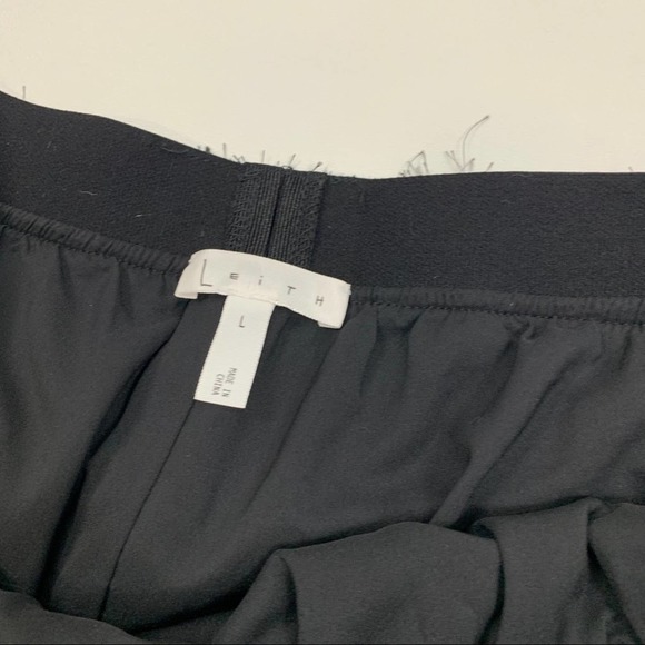 NWT Leith Black Fringe Flapper Mini Skirt LARGE - Picture 7 of 9